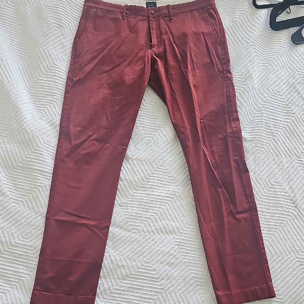 J. Crew Men's Brick Red Chinos